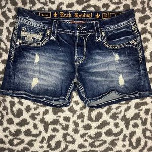 Women’s Rock Revival Jean Shorts